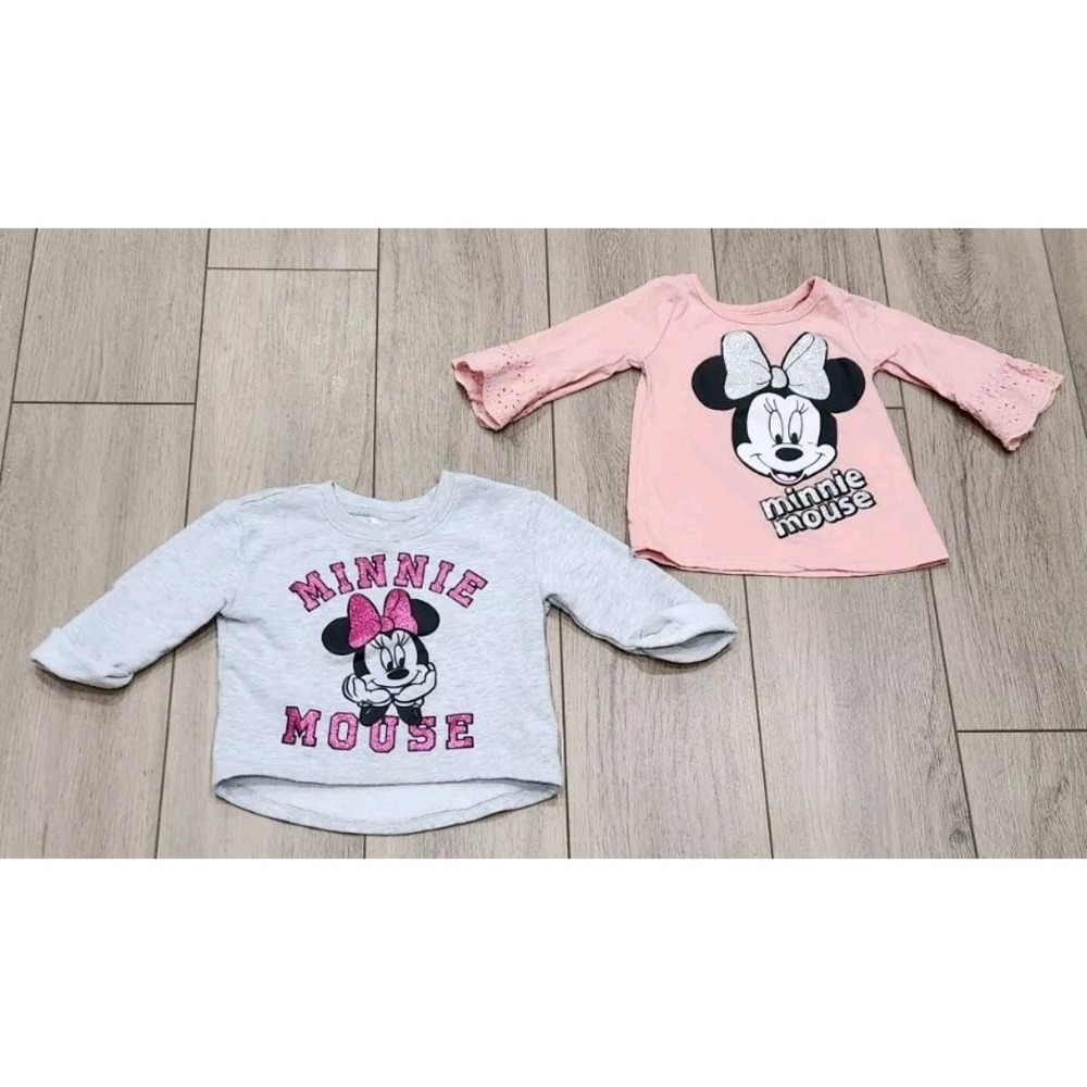 Disney Minnie Mouse Shirt & Sweatshirt Girl Toddler Size 2T / 24 Month Pink